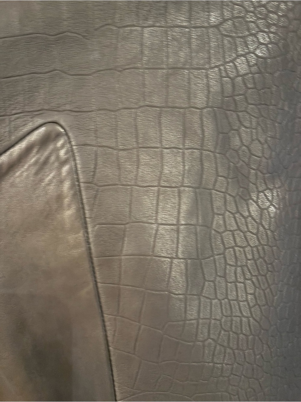 rag & bone Black Croc-Embossed Leather Moto Jacket - Picture 3 of 3